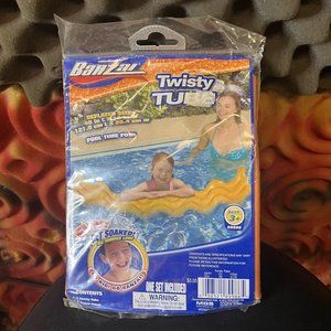 banzai twisty tube pool Float yellow repair patch